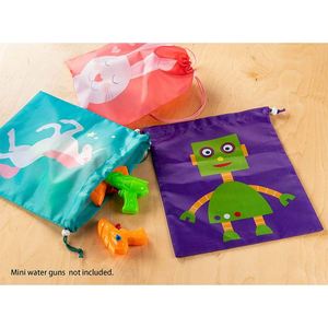Sac à cordon pour enfants avec imprimé animal mignon, en tissu polyester durable, design imperméable, idéal pour les fêtes - Article promotionnel - Product Image 2