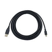 Kabel Data PVC Standar COMTON, Berlapis Emas 0.3m 2m 5m USB 2.0 Mini-B Male ke USB-A Male Konektor KABEL USB
