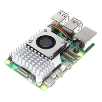 Nueva Raspberry Pi 5 MODELO 8GB RAM BCM2712 Computadora Linux en Existencia Kits de Placa de Desarrollo Carcasa Acrílica Negra Transparente y Ventilador