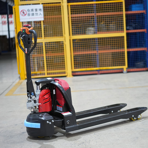2.0T 3300LBS Electric Pallet Truck Lithium-Ion Battery CE Certified Forklift Side Shifter SL20L3E-E Model 200mm Lift PU Tyres