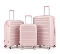 Valise 100% en matériau neuf, légère, 4 roues, serrure TSA, roues silencieuses universelles, poignée souple, logo personnalisable, haute résistance à la pression
