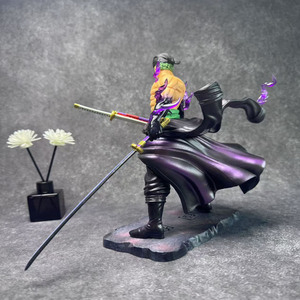 Anime One Pieced <span class=keywords><strong>Fugure</strong></span> doble hoja flujo Enma-s Zoro batalla modelo acción estatua PVC figura muñeca coleccionable niños juguete para regalo - Product Image 6
