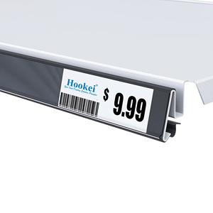 High-Clarity Adhesive Shelf Label <b>Holder</b> Plastic Data Strip for Grocery Store Inventory <b>Control</b> and Price Display - Product Image 6