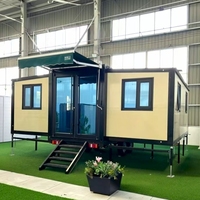 Maison préfabriquée intégrée sur roues Sinoy Trailer Container, maison de luxe préfabriquée transportable