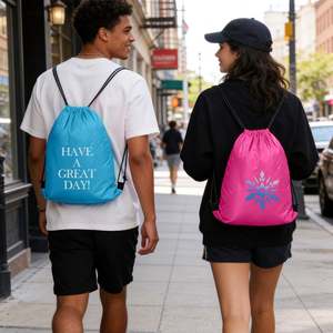 Wholesale Promotional <b>Drawstring</b> Pouch 210D Polyester Sports and Fitness <b>Drawstring</b> <b>Backpack</b> - Product Image 6