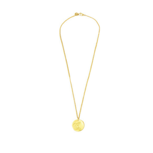 Collar con Colgante de Letra C en Acero Inoxidable, Chapado en Oro, 1.9 cm, Joyería de Moda para Mujer, Regalo, Estilo Moderno - Product Image 3