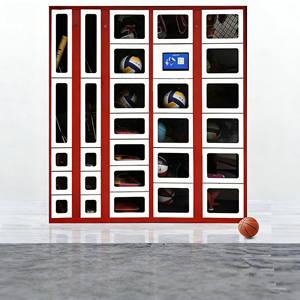 Borne de <span class=keywords><strong>location</strong></span> en libre-service haute capacité pour les stades de football/basketball | Solution de <span class=keywords><strong>stockage</strong></span> intelligente avec verrouillage à distance et contrôle par application - Product Image 4