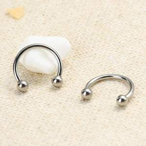 2 uds G23 titanio roscado internamente 4mm bola/cono nariz tabique herradura <span class=keywords><strong>aro</strong></span> ceja labio ombligo vientre pezón Piercing - Product Image 5