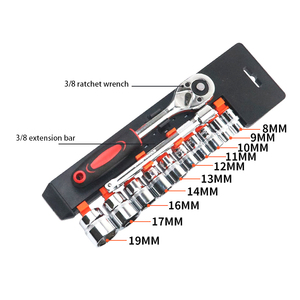 Tự làm lớp tùy chỉnh OEM nhà công cụ sửa chữa Kit đầy đủ thiết lập nhanh Ratchet cờ lê ổ cắm kết hợp cờ lê Bộ - Product Image 4