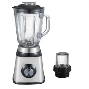 Harga Pabrik Kinerja Tinggi 350W Stainless Steel Perumahan Pisau Kaca Jar Meja Blender Juicer Mesin Ekstraktor