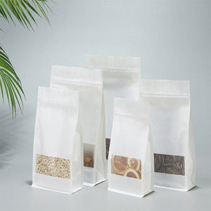 Packaging Biodegradable Bag Packaging Customized Logo Eco Friendly Plastic Packaging Stand Up Zipper Resealable Biodegradable Kraft Paper Bag