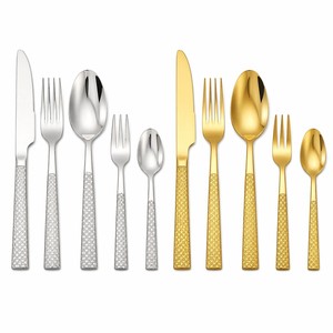Ensemble de vaisselle créatif en acier inoxydable épaissi à motifs, pour restaurants occidentaux, ensemble de cinq pièces - Product Image 1