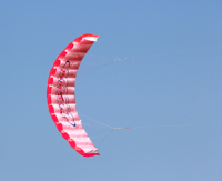 Cerf-volant parapluie souple en pvc, cerf-volant Double ligne cascade de sport, rouge, Parachute 3d, surf