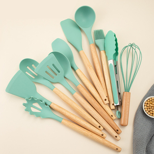 Juego de utensilios de <span class=keywords><strong>cocina</strong></span> de silicona de 19 piezas con mango de madera, utensilios para <span class=keywords><strong>tu</strong></span> <span class=keywords><strong>cocina</strong></span> - Product Image 3