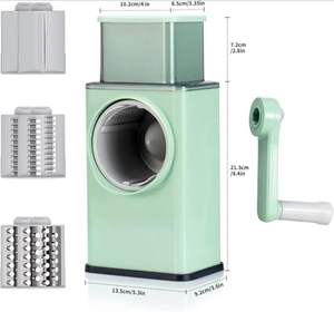 Novedades: Cortador de Verduras Manual Giratorio de Gran Capacidad, Rallador y Triturador - Product Image 3