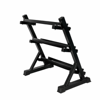 Support de rangement pour haltères à 3 niveaux, équipement de fitness pour l'entraînement musculaire