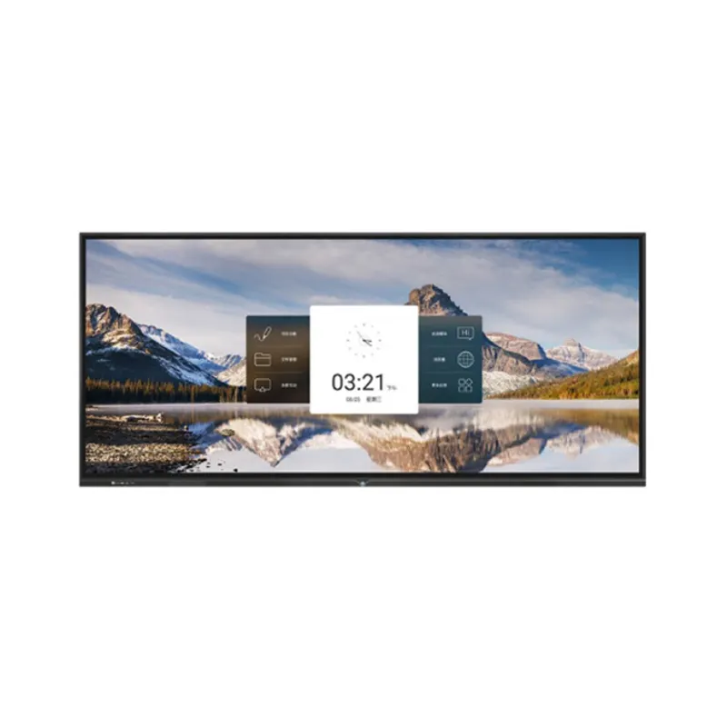 21:9 105 Inch Android 11/4 32G 4K Interactief Whiteboard Met 20-Pins Infrarood Touchscreen Tv-Scherm Interactief Bord
