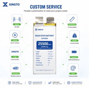 Cellule LiPo semi-solide NCM sans anode Xingto, 3,8 V, 25,5 Ah, 500 Wh/kg, 520 Wh/510 Wh, densité énergétique ultra-élevée pour drone UAV - Product Image 2