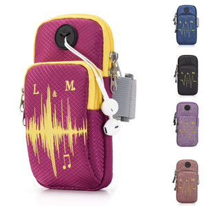 Custom New Fashionable Waterproof Oxford Sports Running Wrist Jogging Arm <b>Bags</b> Mobile Phone Holder Fitness Gear - Product Image 5