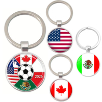 Porte-clés en alliage de zinc avec drapeau national, en gros, en résine époxy, ronds, vierges, personnalisables avec logo, étanches, pendentifs drapeau