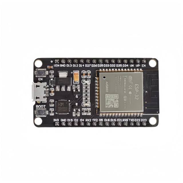 ESP32 Development Board WiFi for Dual-Core Microcontroller USB Cable 1-Year Warranty Header Pin Soldering for IoT Smart