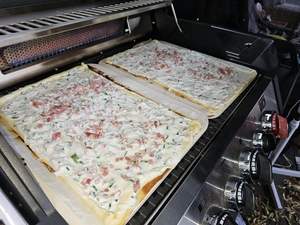 Ceramic Pizza Stone Rectangular 38x30cm Non-Stick 10mm <strong>Thick</strong> for Oven &amp; <strong>Grill</strong> Baking Pizza Bread Tart Flambe New - Product Image 4