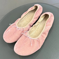 Chaussures plates Mary Jane à bout rond pour femmes, légères, confortables, style coréen, détail nœud, dessus en cuir véritable, pour l'été et le printemps