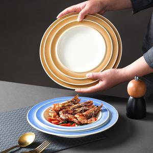 Platos de melamina redondos de color sólido para uso comercial, platos para carne, pollo y ensalada, platos para servir en hoteles y restaurantes - Product Image 2