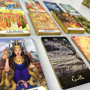 Factory Dropshipping personalizzabile stampa olografica tarocchi e carte oracolo a buon mercato tarocchi francesi carte da gioco - Product Image 6