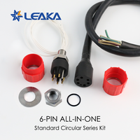 Connecteur sous-marin compatible SubConn, mâle/femelle, à branchement humide, pour câble traversant, étanche, plaqué or, connecteur circulaire pour ROV