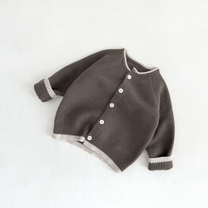 Meilleures ventes de <span class=keywords><strong>6</strong></span> à 12 <span class=keywords><strong>mois</strong></span> <span class=keywords><strong>Pull</strong></span> unisexe en coton biologique personnalisé à grosses mailles pour nouveau-nés et bébés garçons - Product Image 3