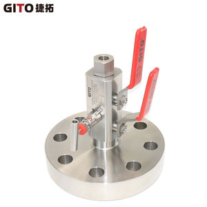 Válvula de Bola Doble Roscada de Alta Presión con Brida Forjada de Acero Inoxidable F316L GITO - Product Image 5