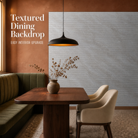 Panel Dinding SPC Tahan Air Bertekstur Kaya Ramah Lingkungan untuk Pelapis Dinding Interior Modern Kamar Mandi Rumah Sakit Sekolah Ruang Makan