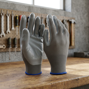 ถุงมือป้องกันความปลอดภัยโพลีเอสเตอร์เคลือบไนไตรล์ TTAKE - Product Image 2