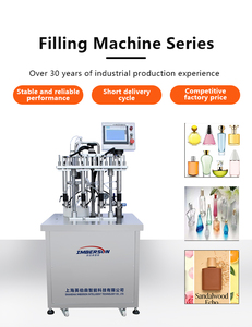 Machine de remplissage de parfum certifiée CE à 4 têtes en acier inoxydable 304 / 316 pour bouteilles en verre ou en plastique - Product Image 3