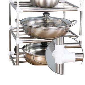 Organisateur de micro-ondes multifonction Offre Spéciale support de rangement de cuisine support d'ustensiles de poulie Simple pour casseroles et poêles pour boulangers - Product Image 4