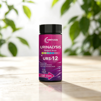 HORYZON URS-12 Bandelettes urinaires 12-en-1 Réactif d'analyse d'urine pour leucocytes, nitrites, urobilinogène, protéines, pH – 100 bandelettes/flacon en plastique