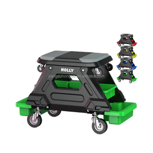 Banc de travail roulant 2 en 1 et <span class=keywords><strong>tabouret</strong></span> de mécanicien Creeper Detach Heavy Duty Roll Mechanics Workbench Car Shop Chair Roller Garage Seat - Product Image 2