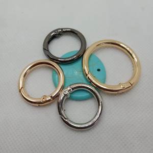 حلقة مفاتيح دائرية من سبائك الزنك بمشبك زنبركي للبيع بالجملة، مشبك معلق للحفلات والأعراس الصينية - Product Image 3