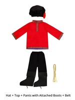 Costume folklorique russe pour enfants - Robe Sarafan traditionnelle et chemise Rubashka pour garçons et filles - Tenue de danse slavie et vêtements de jour culturels