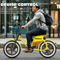 Bicicleta Eléctrica Hidoes E Bike Híbrida de Alto Rendimiento Hidoes C8 48v 700W Motor Potencia 17ah Batería de Litio Cuadro con Neumáticos Antipinchazos