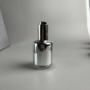 Botella de Vidrio Vací<span class=keywords><strong>a</strong></span> con Gotero, 30 ml, 60 ml, 1 oz, Botella de Vidrio para Aceites Esenciales con Bomba de Presión, Botella de Perfume, Chapada <span class=keywords><strong>en</strong></span> Oro y Plata - Product Image 4