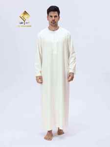 <b>Men'S</b> Elegant Arabic <b>Thobe</b> - Soft Long Sleeve Prayer Robe,all outputs - Product Image 6