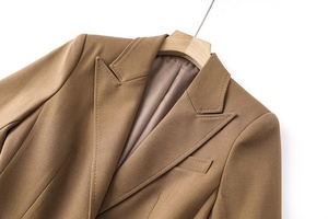 AIMEISI Unique Mulheres Vestuário Cor Sólida Dois Blazers Peça e Calças Perna Reta Define Terno de Negócios Set para Senhoras - Product Image 5