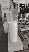 TCJ-QRJ ligne d'emballage de couvercle en plastique en ligne formant la machine pour l'emballage de sacs en papier alimentaire étiquetage collage gaufrage cigarettes