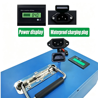 Nouvelle Batterie Lithium LiFePO4 72V 30Ah avec Chargeur et Écran LCD Étanche pour Vélo Électrique, Trottinette, Chariot de Golf, Cycle Profond, 1500 Cycles