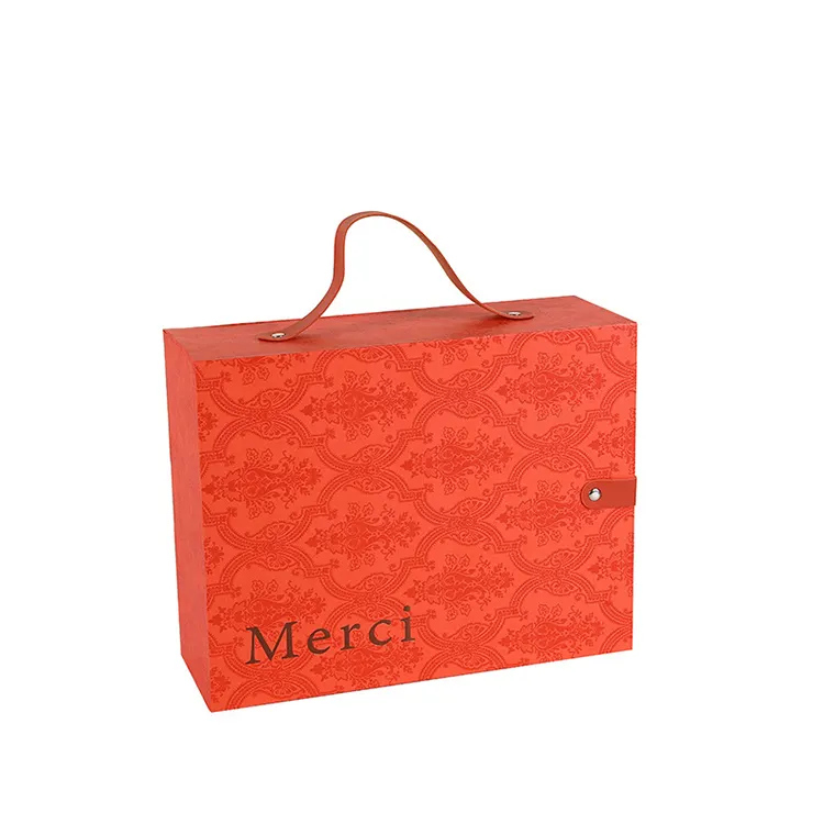 Diseño de moda Macaron Color impermeable y Material Cajón grande Caja de regalo con cinta