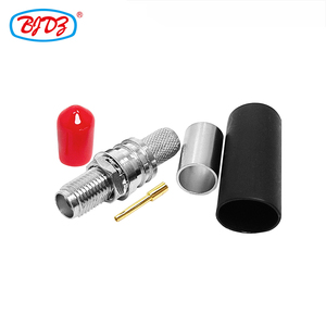 Rifornimento di fabbrica <span class=keywords><strong>Sma</strong></span> femmina Jack dritto Crimp EZ Solderless Non saldatura BJR240 H155 Rg8X cavo Pin tubo Rf connettore in magazzino - Product Image 3