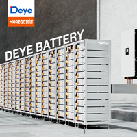 Solution de système de stockage d'énergie par batterie C&I BESS Moregosolar 100kW 150kW 200kW 128kWh, panneau photovoltaïque Longi 650W et pack de batteries Deye