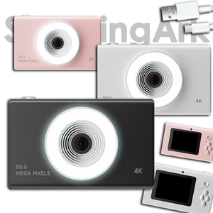 กล้องพกพา Sourcingark 4K HD สำหรับกิจกรรมกลางแจ้ง รุ่น Digicam Retro แบตเตอรี่ 800 mAh สินค้ามาใหม่ ราคาถูก บันทึกภาพถ่าย A3 - Product Image 1
